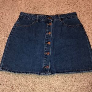 Forever 21 button up skirt